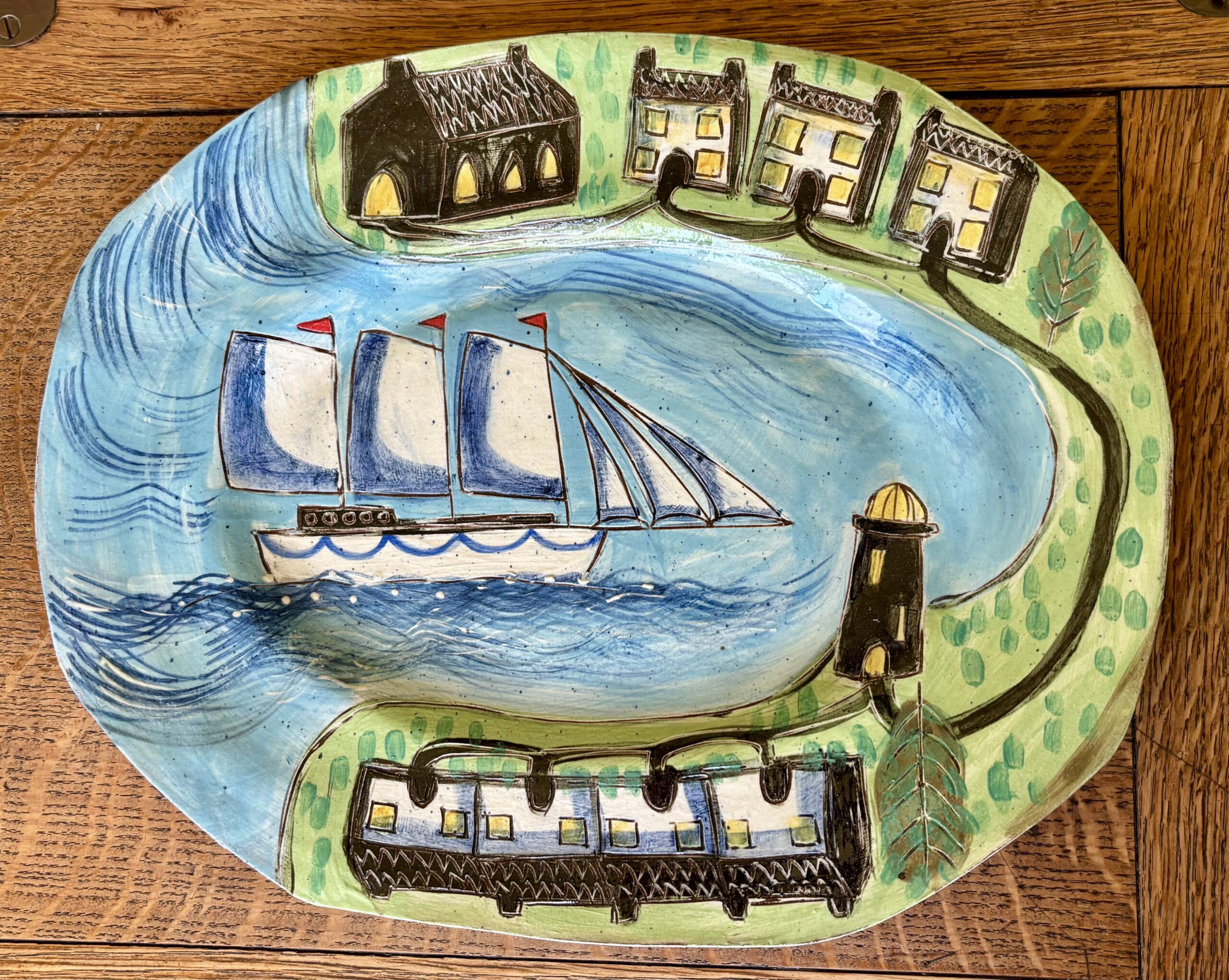 Upside Down Harbour Cottages Platter